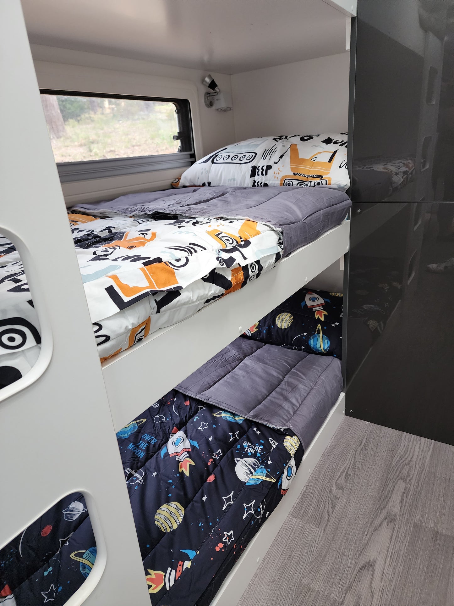 Single Bunk Bed Caravan Zip Quilt - Construction