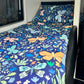 Single Bunk Bed Caravan Zip Quilt - Butterflies